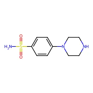 4-(Piperazin-1-yl)benzene-1-sulfonamide structure