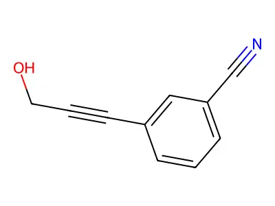 3-(3-Hydroxyprop-1-ynyl)benzonitrile structure