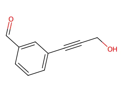 3-(3-Hydroxyprop-1-yn-1-yl)benzaldehyde structure