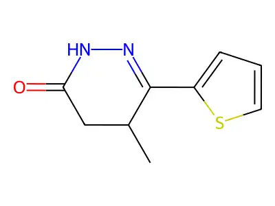 5-Methyl-6-(2-thienyl)-2,3,4,5-tetrahydropyridazin-3-one structure