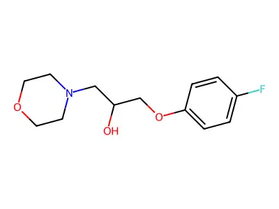 1-(4-Fluorophenoxy)-3-morpholin-4-ylpropan-2-ol structure