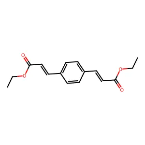 1,4-双(2-乙氧基羰基乙烯基)苯 structure