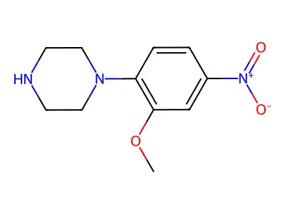 1-(2-Methoxy-4-nitrophenyl)piperazine structure