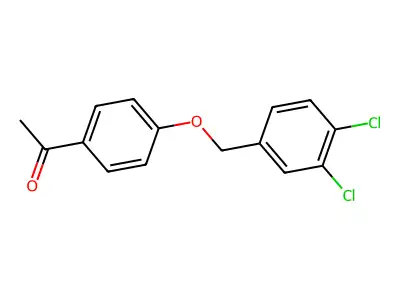 1-(4-((3,4-Dichlorobenzyl)oxy)phenyl)ethanone structure