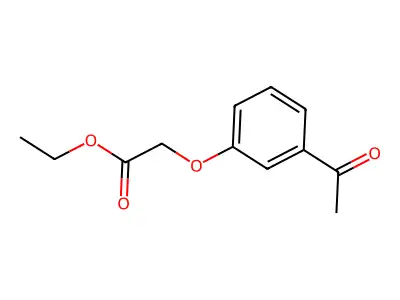 Ethyl 2-(3-acetylphenoxy)acetate structure