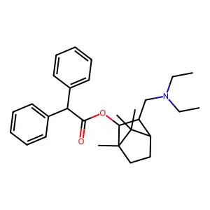 Difenilacetato di 3-dietilaminometil-2-bornanolo structure
