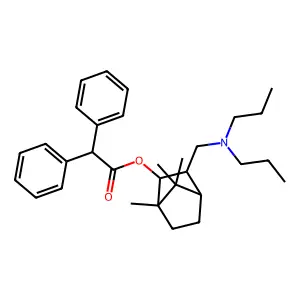 Difenilacetato di 3-di-n-propilaminometil-2-bornanolo [Italian] structure