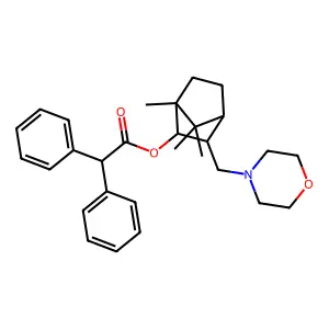 Difenilacetato di 3-morfolinometil-2-bornanolo structure
