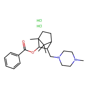Benzoato di 3-(N'-metilpiperazino)metil-2-bornanolo dicloridrato [Italian] structure