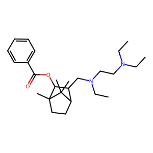 Benzoato di N-etil-N-(beta-dietilaminoetil)-3-aminometil-2-bornanolo [Italian] structure