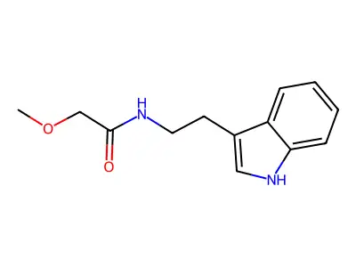 N-[2-(1H-indol-3-yl)ethyl]-2-methoxyacetamide structure