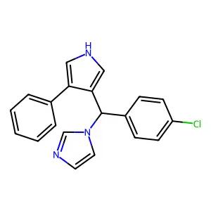 1H-Imidazole, 1-((4-chlorophenyl)(4-phenyl-1H-pyrrol-3-yl)methyl)- structure