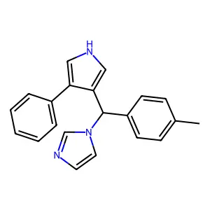 1H-Imidazole, 1-((4-methylphenyl)(4-phenyl-1H-pyrrol-3-yl)methyl)- structure