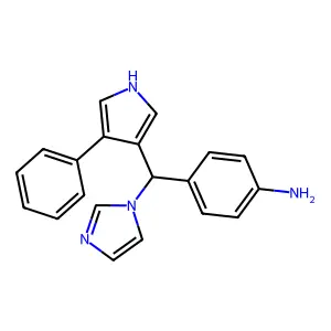 Benzenamine, 4-(1H-imidazol-1-yl(4-phenyl-1H-pyrrol-3-yl)methyl)- structure