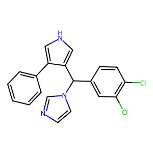 1H-Imidazole, 1-((3,4-dichlorophenyl)(4-phenyl-1H-pyrrol-3-yl)methyl)- structure