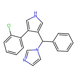 1H-Imidazole, 1-((4-(2-chlorophenyl)-1H-pyrrol-3-yl)phenylmethyl)- structure