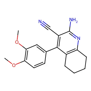 2-Amino-4-(3,4-dimethoxyphenyl)-5,6,7,8-tetrahydroquinoline-3-carbonitrile structure