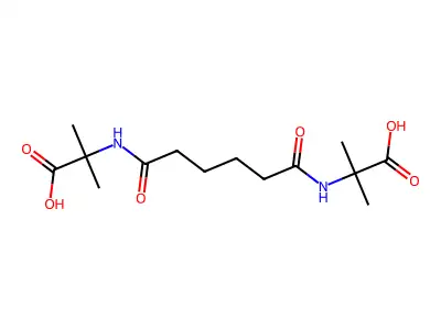 2-{5-[(1-Carboxy-1-methylethyl)carbamoyl] pentanamido}-2-methylpropanoic acid structure