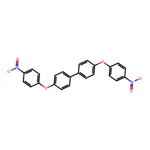 4,4'-Bis(4-nitrophenoxy)biphenyl structure