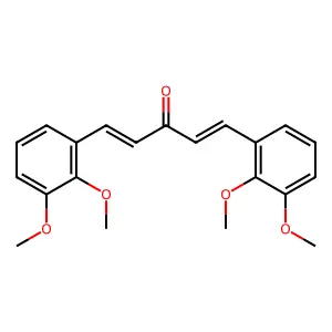 1,5-Bis(2,3-dimethoxyphenyl)penta-1,4-dien-3-one structure
