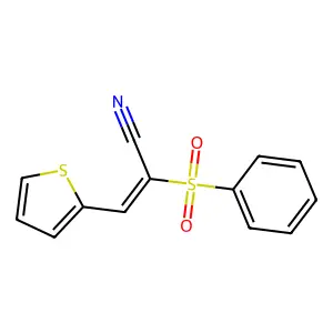 2-(Phenylsulfonyl)-3-(2-thienyl)acrylonitrile structure