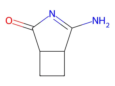 2-Amino-3-azabicyclo[3.2.0]hept-2-en-4-one structure