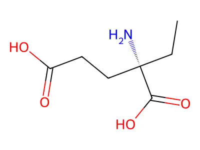 Ethyl glutamate structure