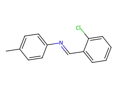 (E)-1-(2-Chlorophenyl)-N-(4-methylphenyl)methanimine structure