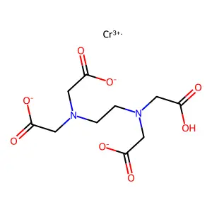 EDTA铬(III)配合物 structure