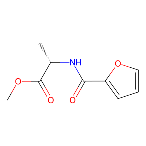 methyl (2S)-2-[(furan-2-yl)formamido]propanoate structure