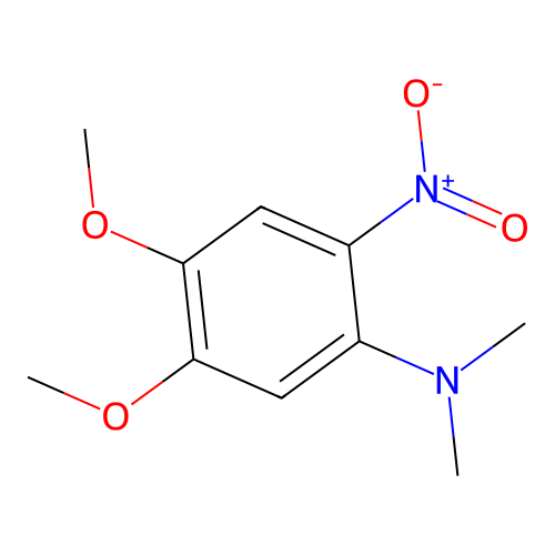 4-Dimethylamino-5-nitro veratrole structure