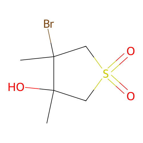 4-Bromo-3-hydroxy-3,4-dimethylthiolane-1,1-dione structure