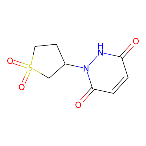 1-(1,1-Dioxidotetrahydrothiophen-3-yl)-1,2-dihydropyridazine-3,6-dione structure