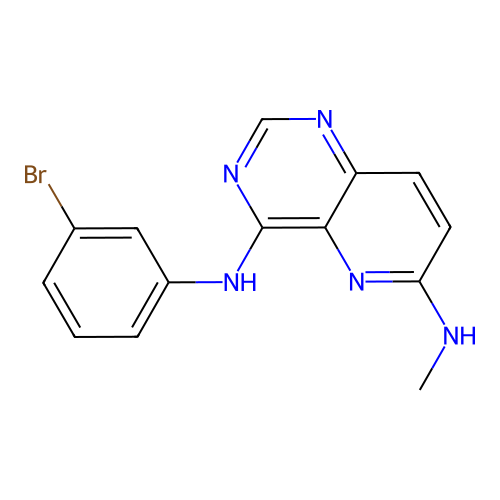 4-N-(3-bromophenyl)-6-N-methylpyrido[3,2-d]pyrimidine-4,6-diamine structure