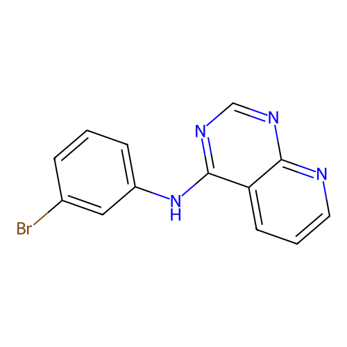 N-(3-bromophenyl)pyrido[2,3-d]pyrimidin-4-amine structure