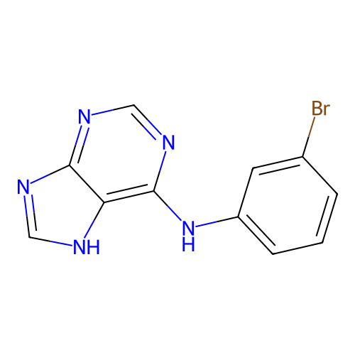 N-(3-bromophenyl)-7H-purin-6-amine structure