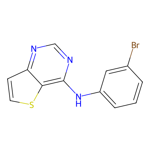 N-(3-bromophenyl)thieno[3,2-d]pyrimidin-4-amine structure