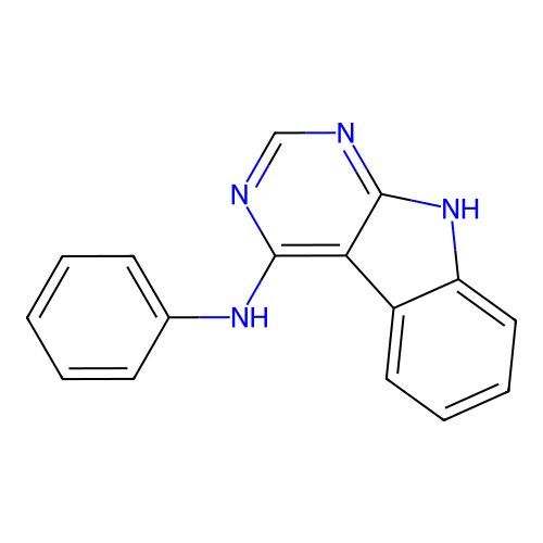 N-phenyl-9H-pyrimido[4,5-b]indol-4-amine structure