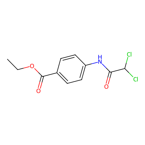 Ethyl 4-[(2,2-dichloroacetyl)amino]benzoate structure