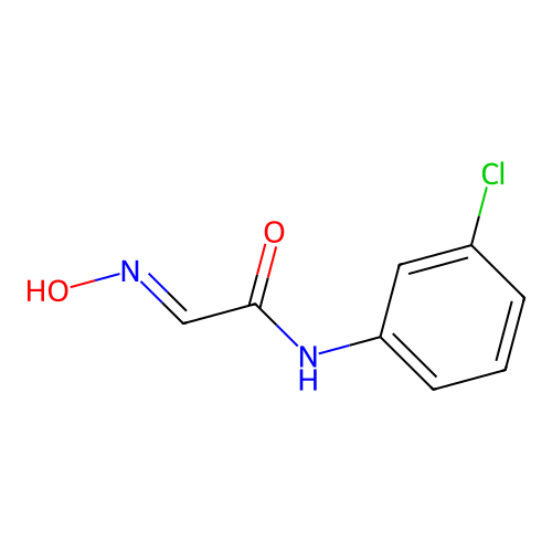 N-(3-chlorophenyl)-2-(N-hydroxyimino)acetamide structure