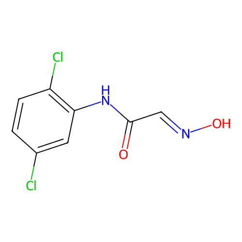 N-(2,5-dichlorophenyl)-2-(N-hydroxyimino)acetamide structure