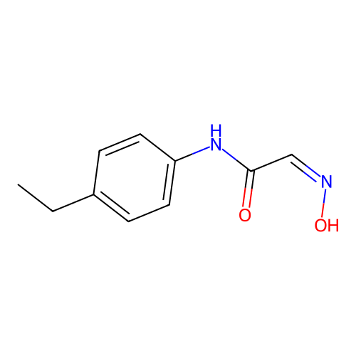(2Z)-N-(4-ethylphenyl)-2-(hydroxyimino)acetamide structure