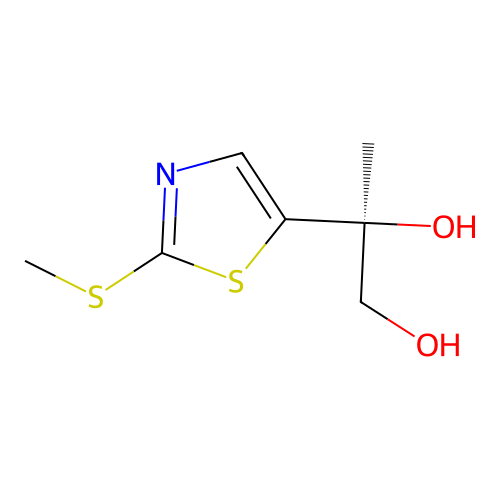 (2S)-2-(2-methylsulfanyl-1,3-thiazol-5-yl)propane-1,2-diol structure