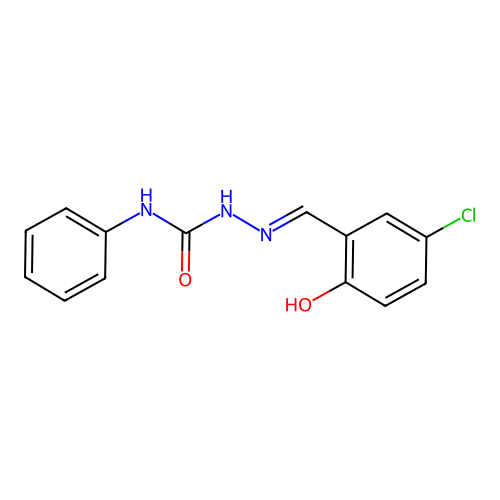 1-[(5-Chloro-2-hydroxyphenyl)methylideneamino]-3-phenylurea structure