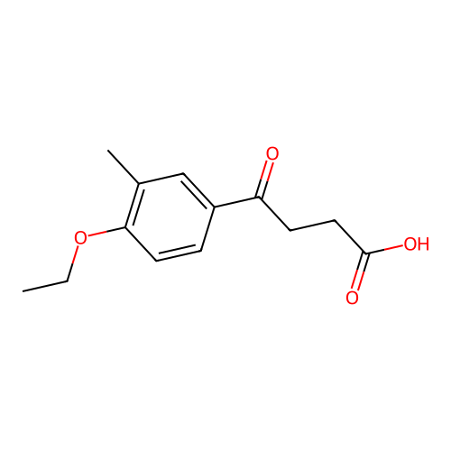 4-(4-Ethoxy-3-methylphenyl)-4-oxobutanoic acid structure