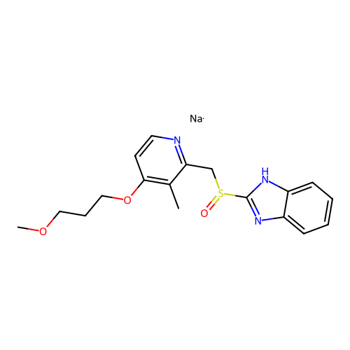 (S)-Rabeprazole sodium structure