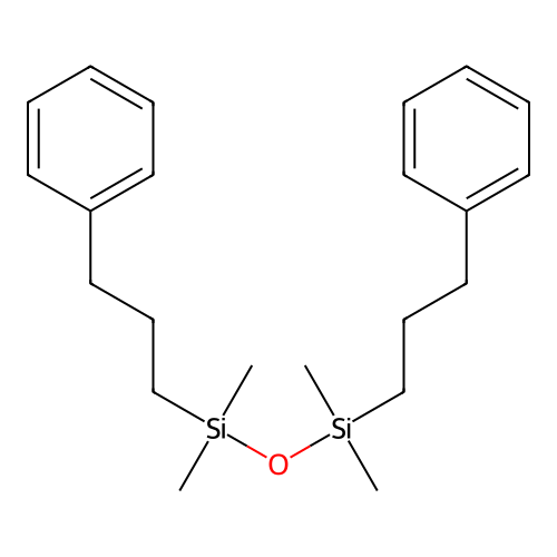 1,1,3,3-Tetramethyl-1,3-(di-3-phenylpropyl)-disiloxane structure