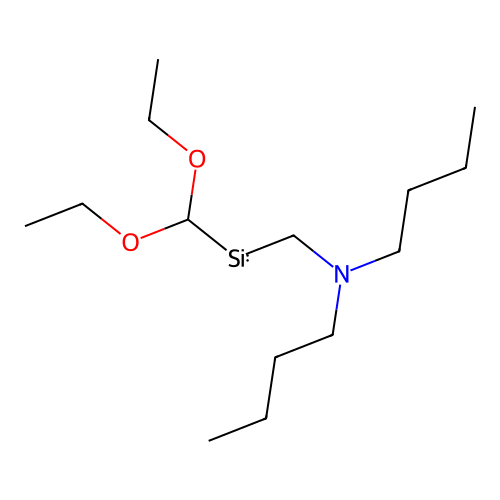 (dibutylamino)methyl-(diethoxymethyl)silicon structure