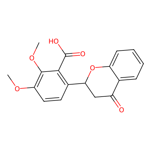 2,3-dimethoxy-6-(4-oxochroman-2-yl)benzoic Acid structure