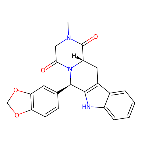 Tadalafil, (6R,12aS)- structure